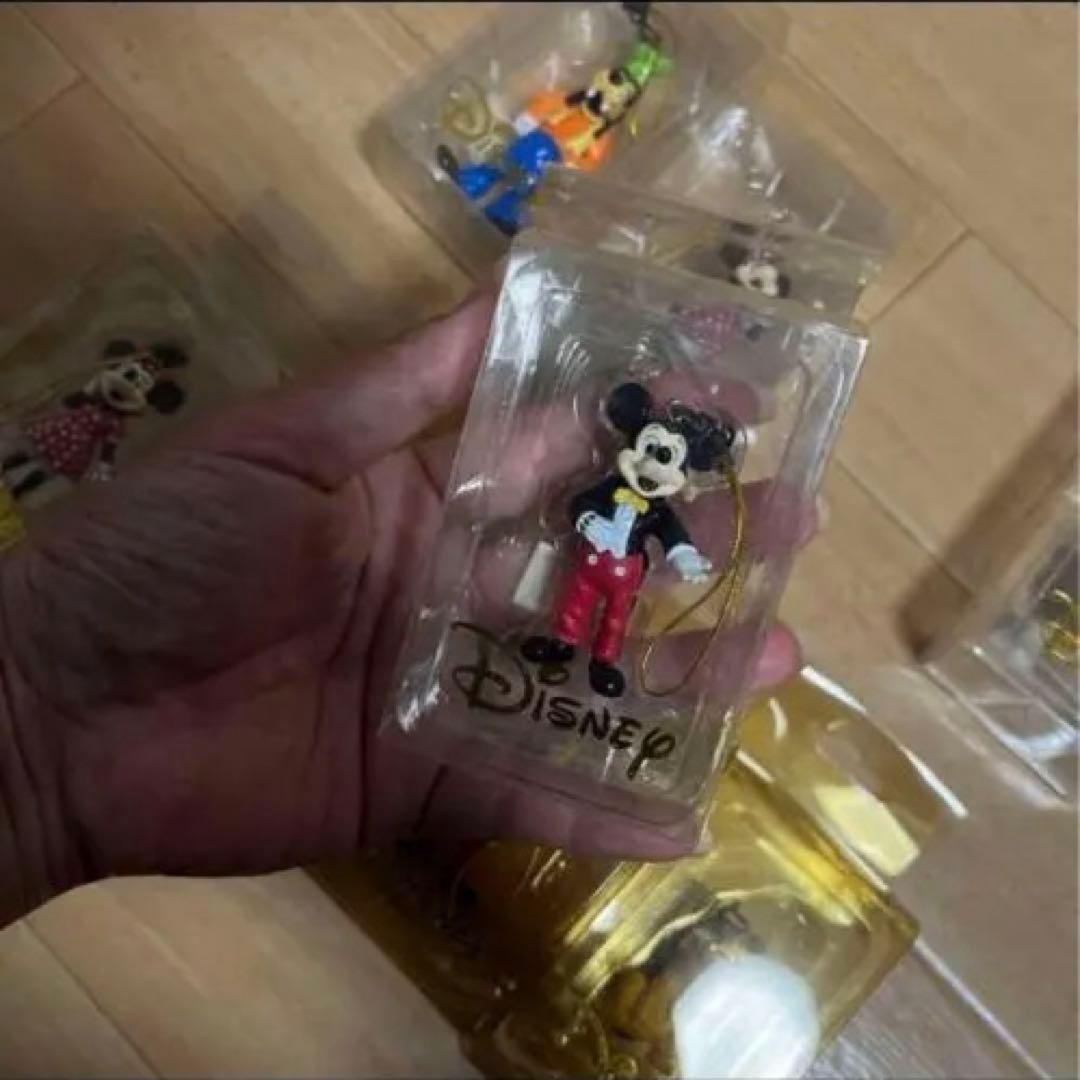 ディズニー　ヴィンテージ　ストラップ 8個セット　フィギュア　ミッキー　ミニー