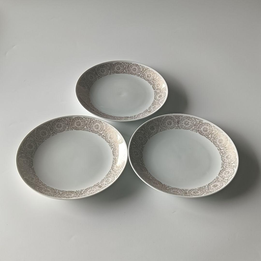 ARABIA　フィリグラン Filigran　ケーキプレート　３枚セット