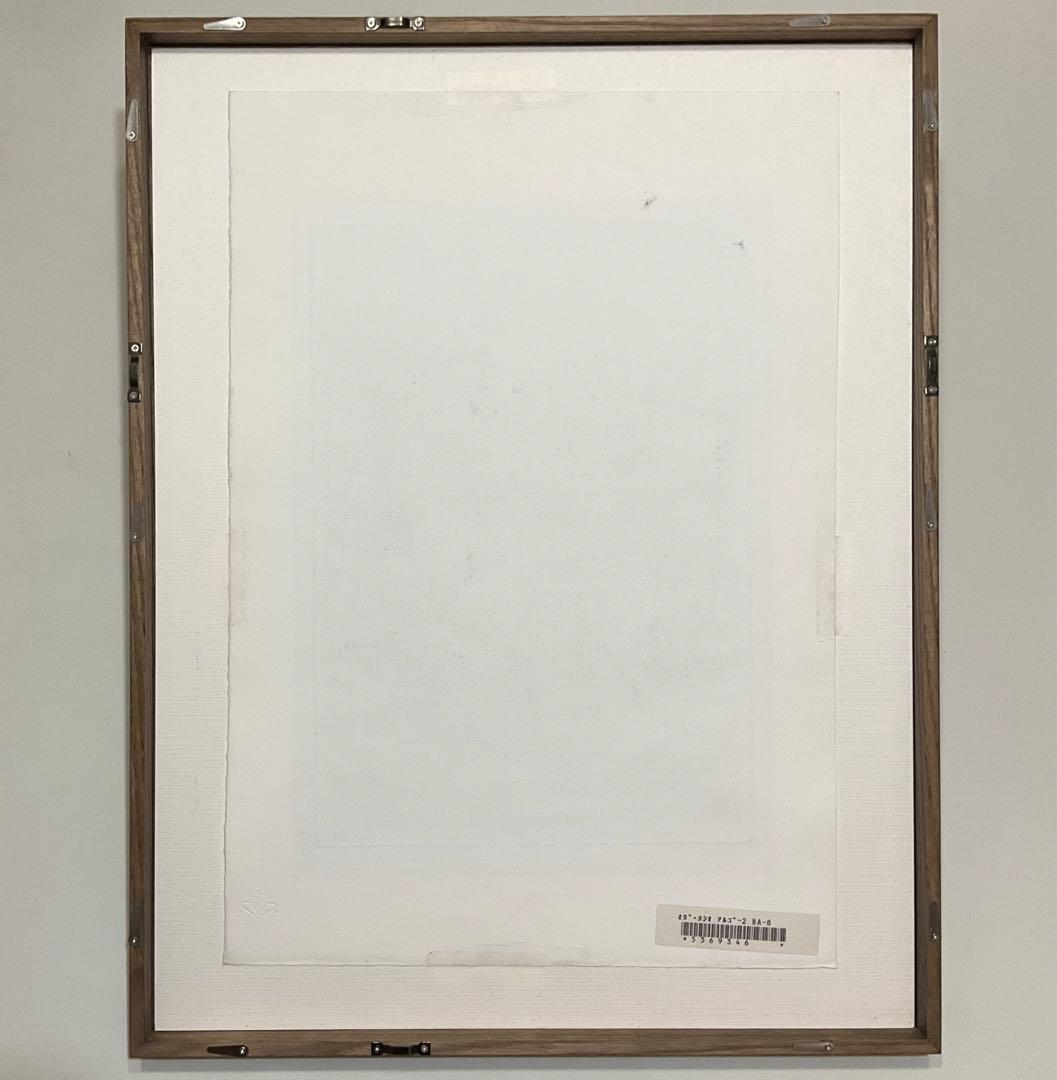 絵画・額縁・版画・織田 義郎・エッチング+手彩色・美術品・インテリア・雑貨