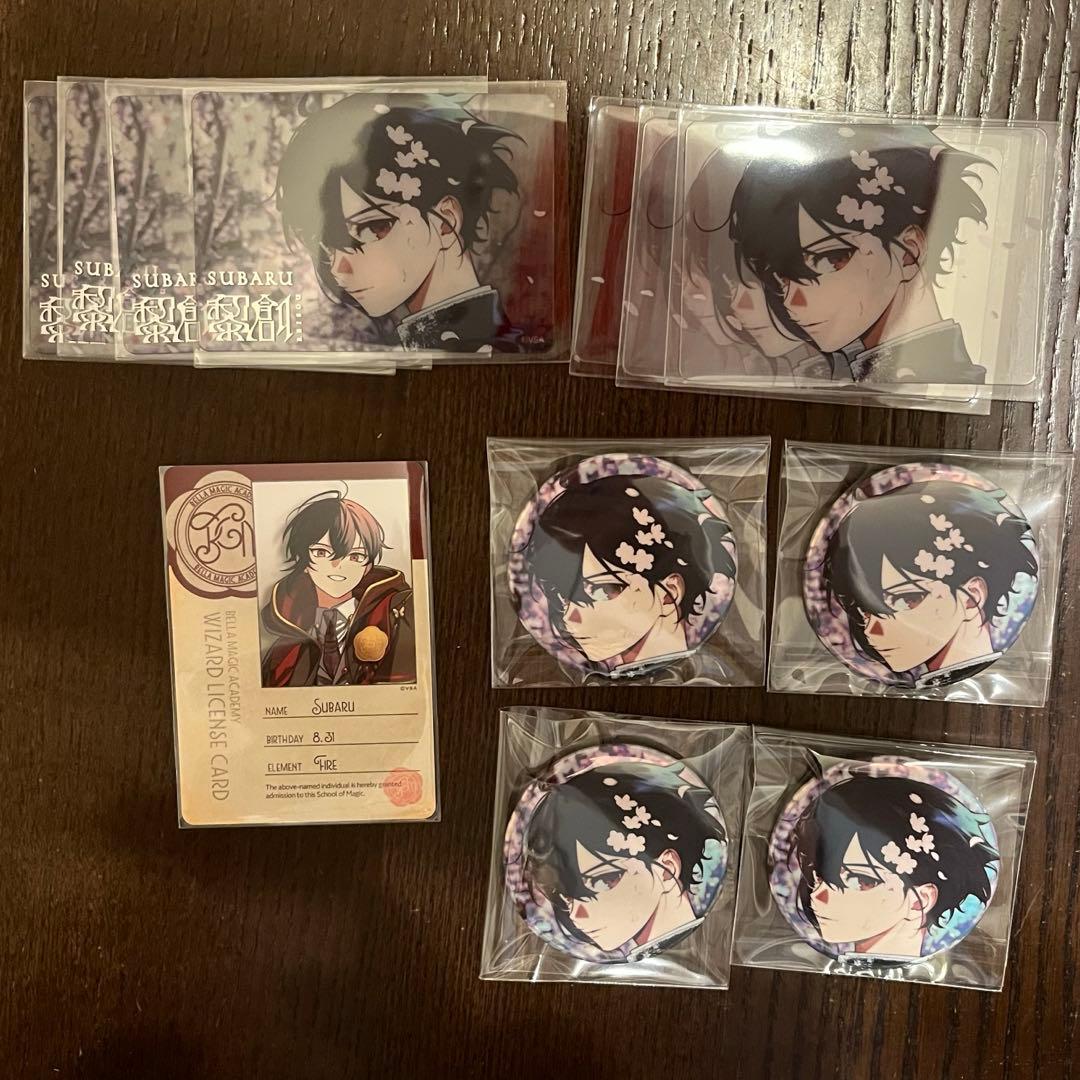 たゆ個展　華昇諷詠　缶バッジ　クリアカード　スバル