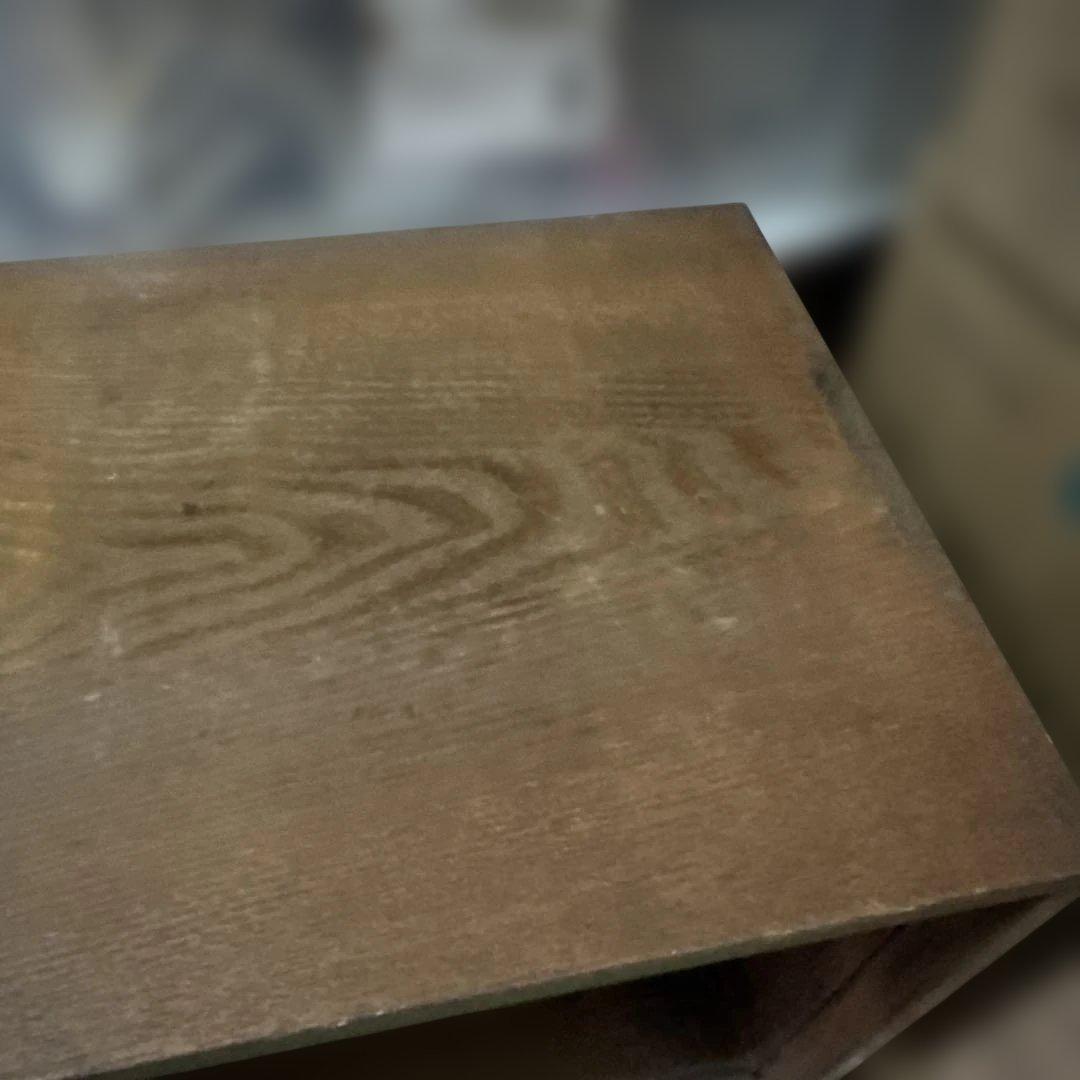 昭和レトロ　木製ガラス扉付きキャビネット