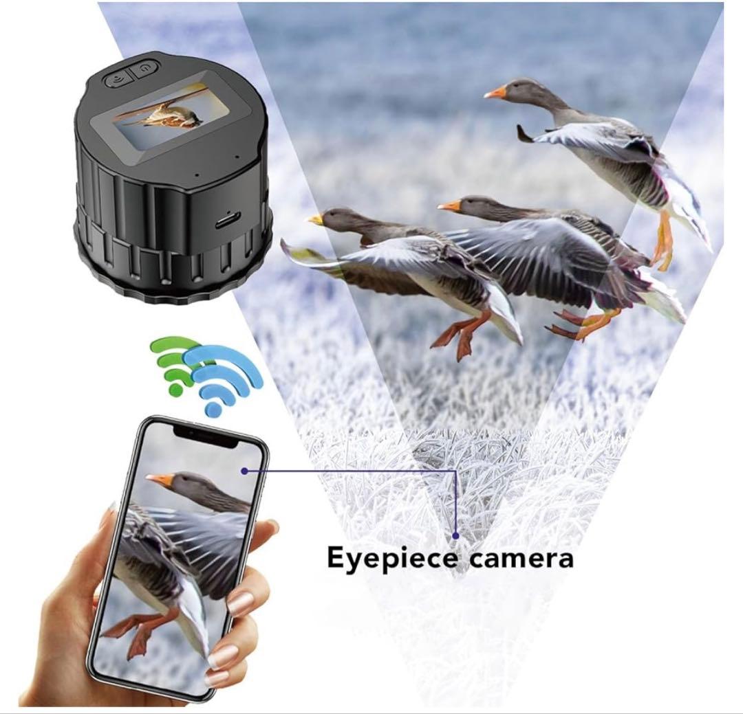 【未使用】望遠鏡接眼レンズカメラ　1.5インチディスプレイ付き