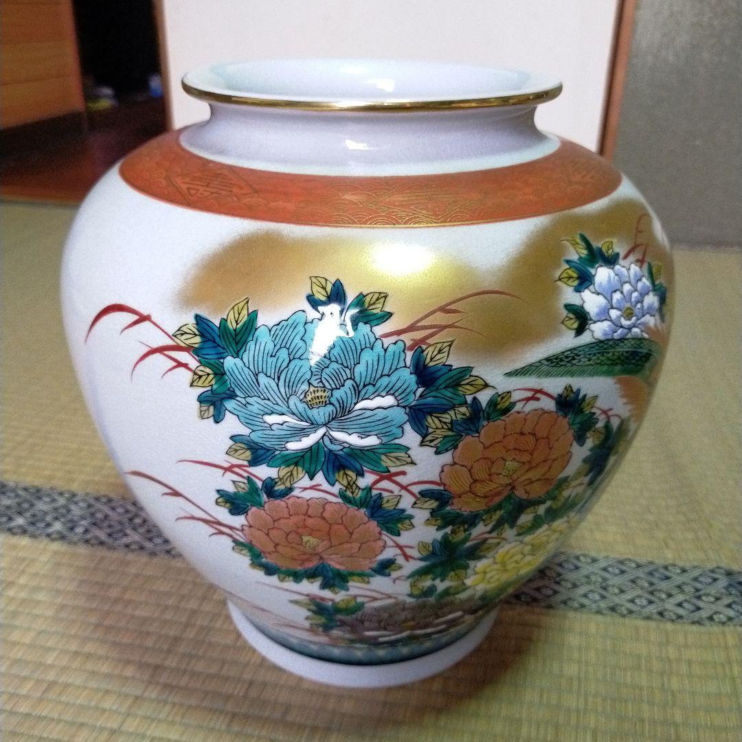 九谷焼　松園　花瓶