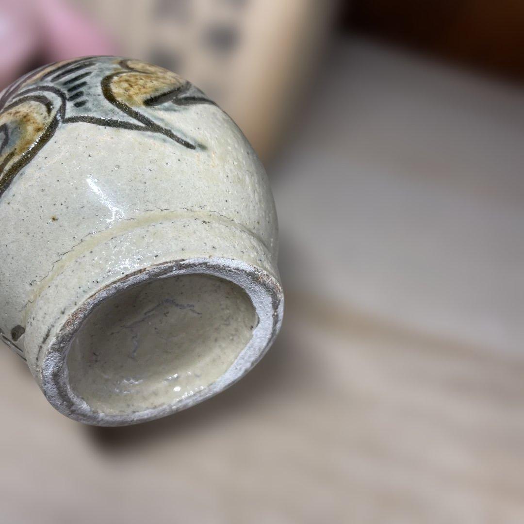 琉球　壷屋焼　金城次郎　一輪挿し花瓶　共箱