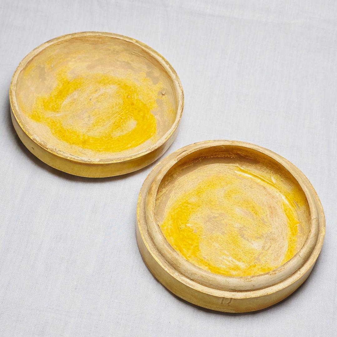 ​必見美品 中国古美術 古磁 遼三彩 赤峰窯 貼花紋 香合 粉盒 希少品