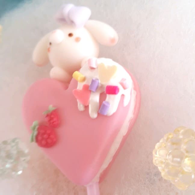 ハートマカロンロリポップ♡垂れみみうさぎちゃん