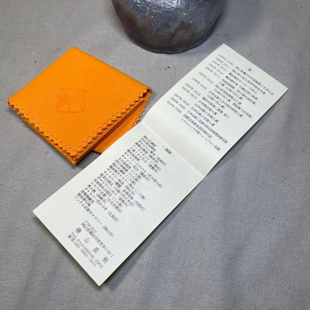 横山直樹 備前白獅子摘み宝瓶 最新作！ 白備前 急須 煎茶器 手造り宝瓶