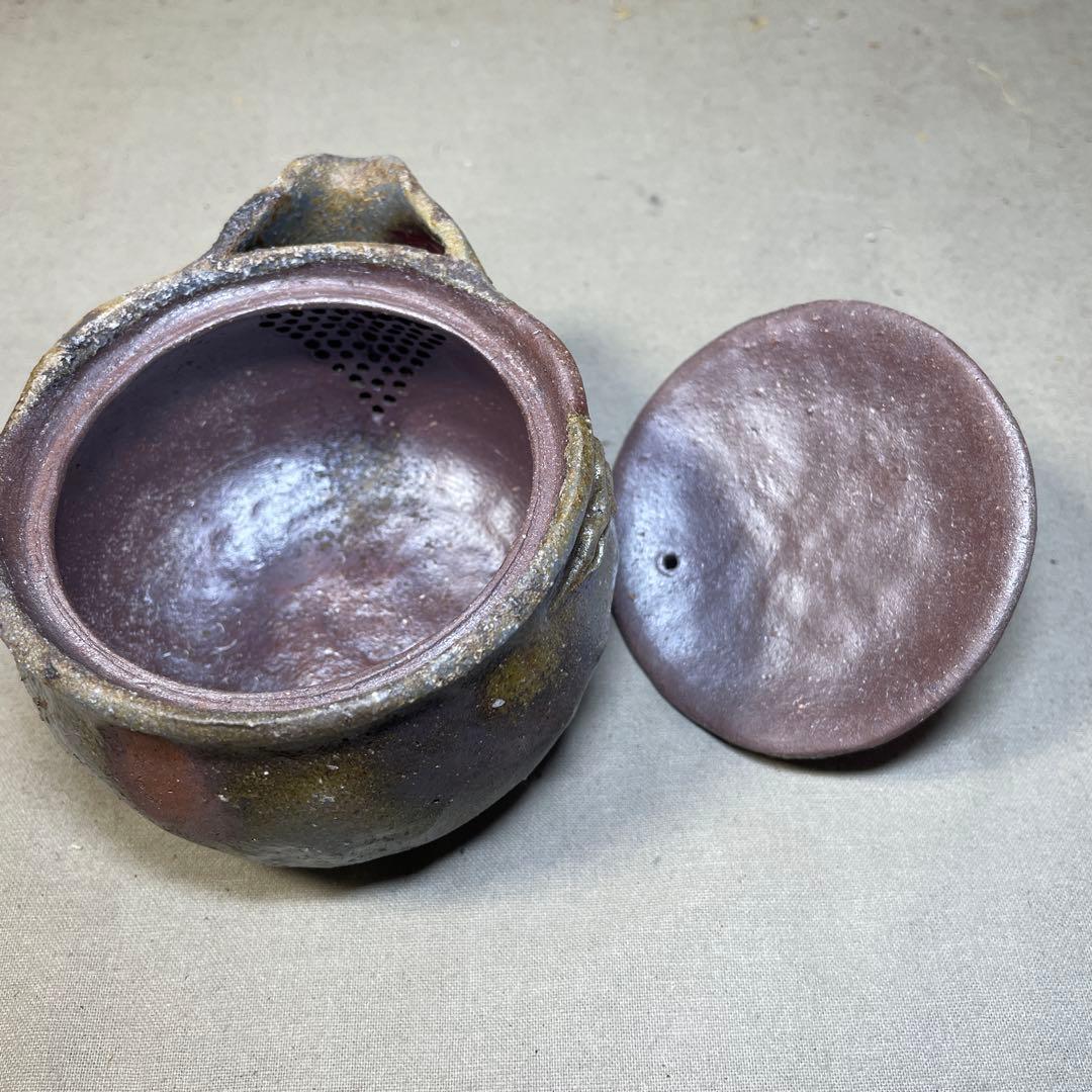 横山直樹 備前白獅子摘み宝瓶 最新作！ 白備前 急須 煎茶器 手造り宝瓶