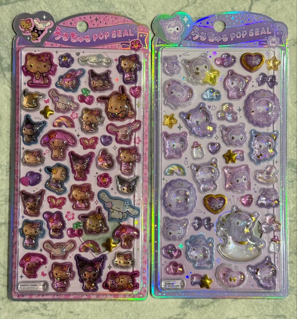 【正規品】うるちゅるポップシール サンリオ 6種セット