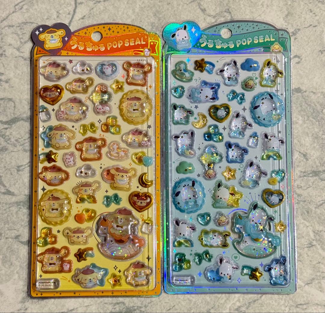 【正規品】うるちゅるポップシール サンリオ 6種セット