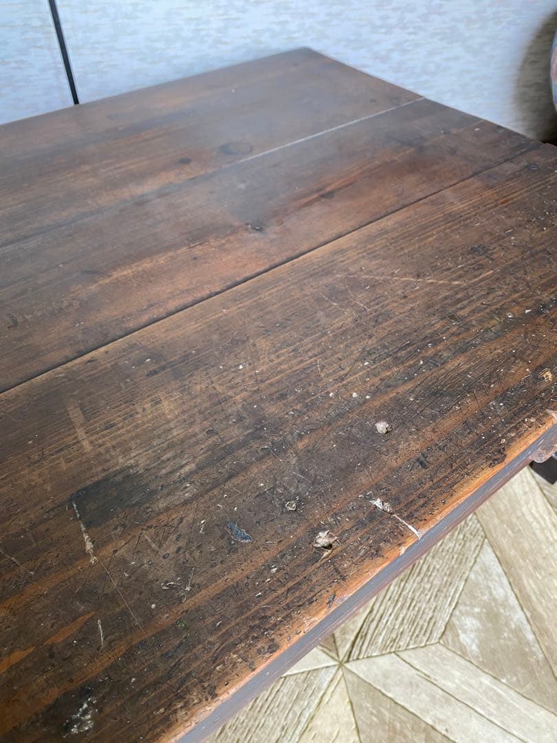 文机 テーブル　ローデスク 古道具　レトロ