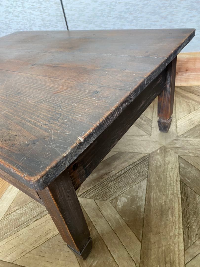 文机 テーブル　ローデスク 古道具　レトロ