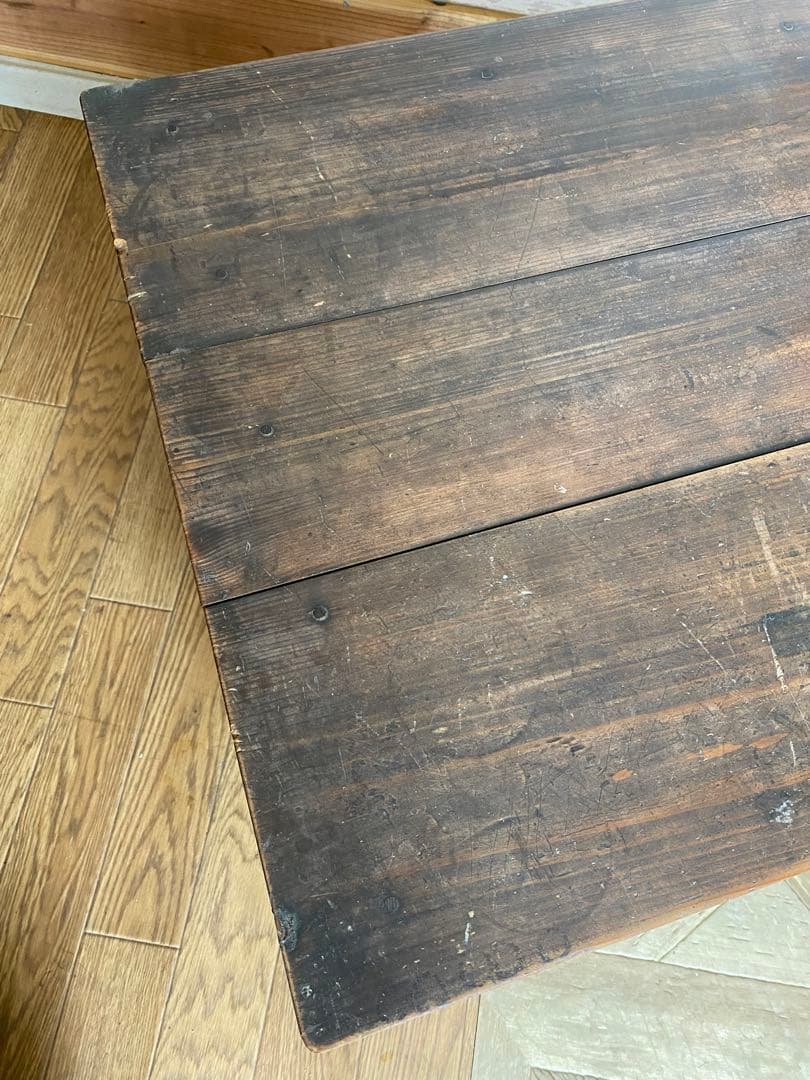 文机 テーブル　ローデスク 古道具　レトロ