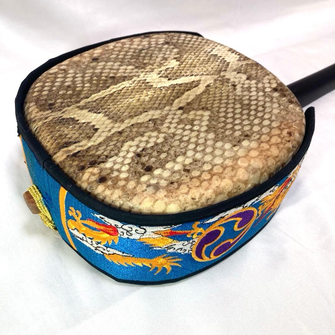 三線 沖縄 強化張り 本革 蛇革 収納袋 付属品 和楽器 初心者 中級者