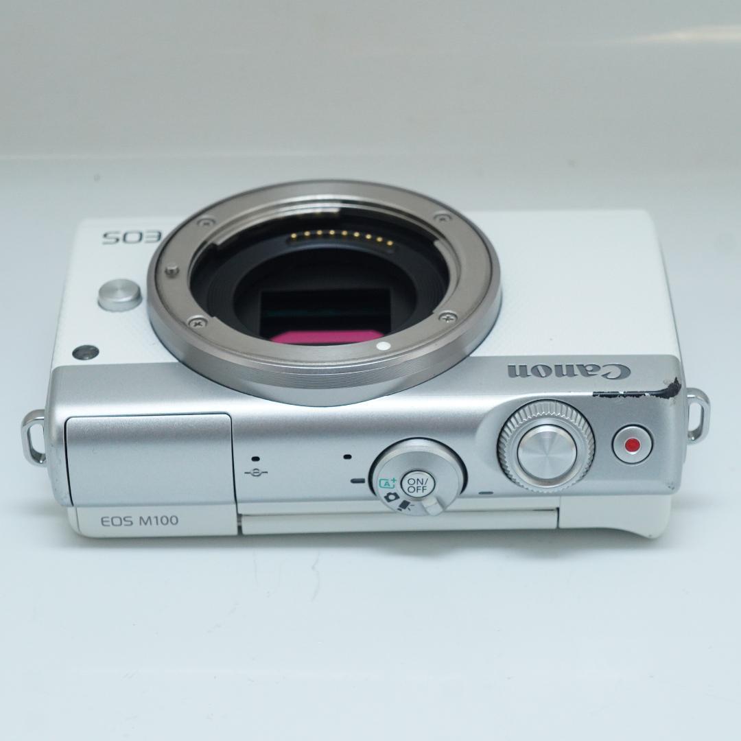 スマホ転送機能付♪キヤノン EOS M100ホワイト