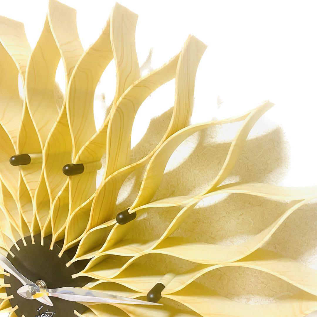 J*a様 大輪の花が咲く壁掛け時計 ルファール　ナチュラル