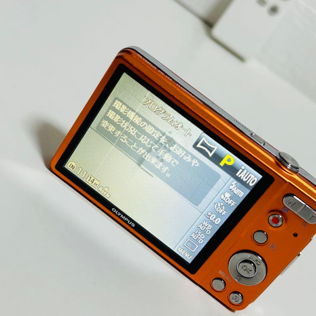 【外観超美品】OLYMPUS VG-145 オレンジ レトロコンデジ
