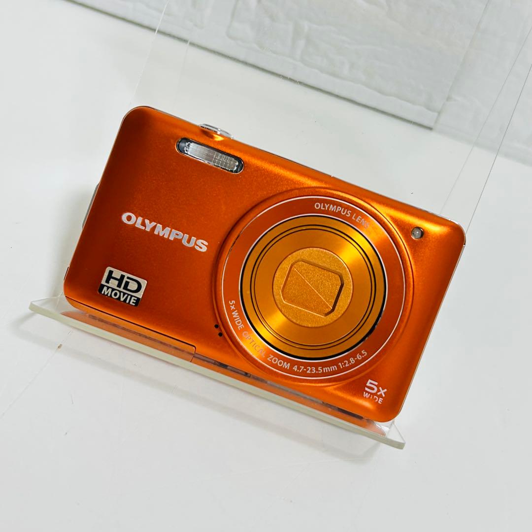 【外観超美品】OLYMPUS VG-145 オレンジ レトロコンデジ