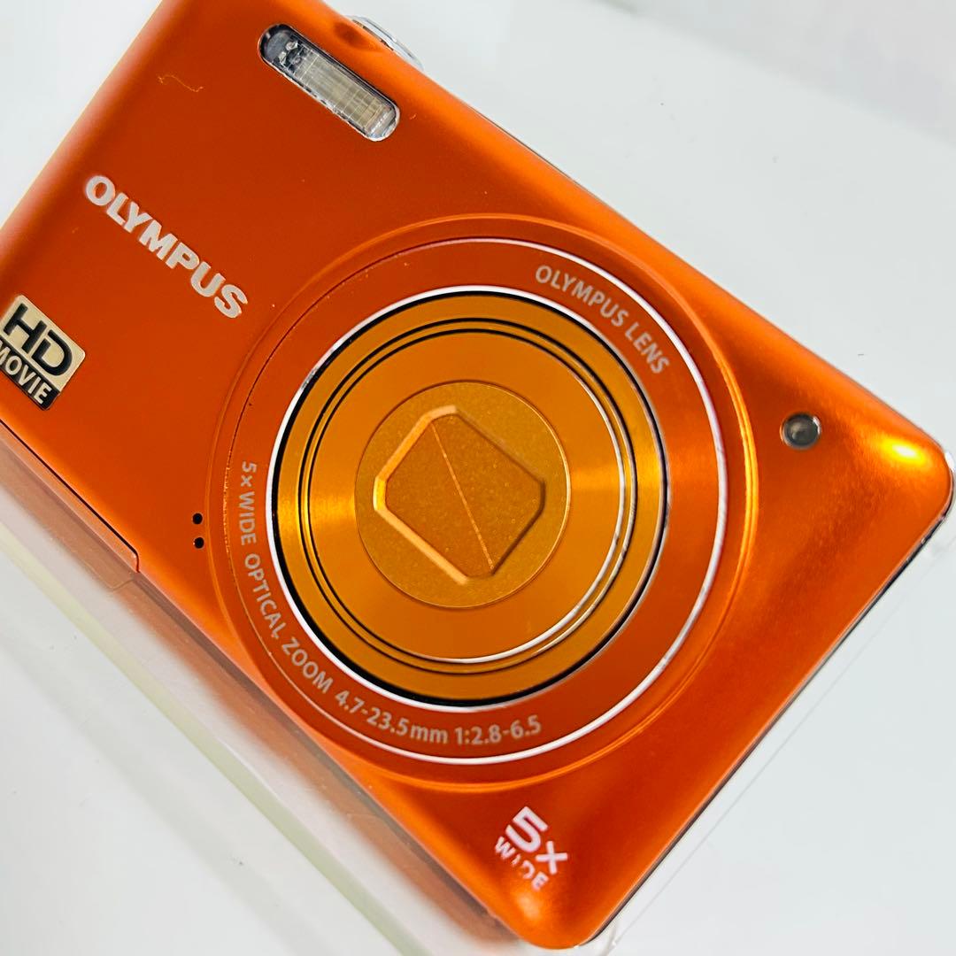 【外観超美品】OLYMPUS VG-145 オレンジ レトロコンデジ