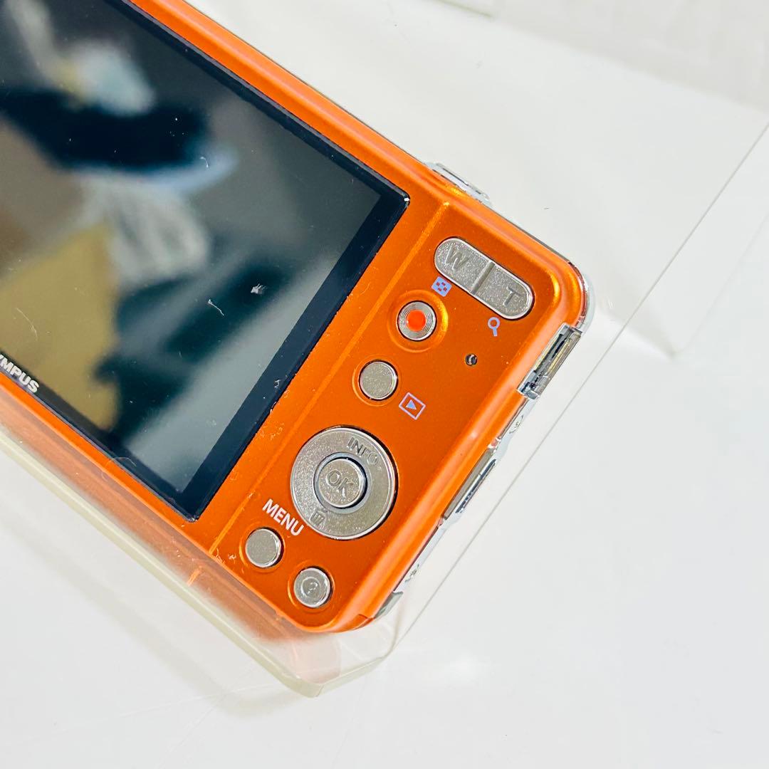【外観超美品】OLYMPUS VG-145 オレンジ レトロコンデジ