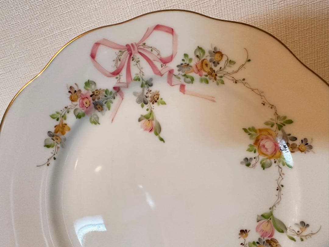 ヘレンド　エデン　ローズドラジェ　カップ&ソーサー　デザートプレート