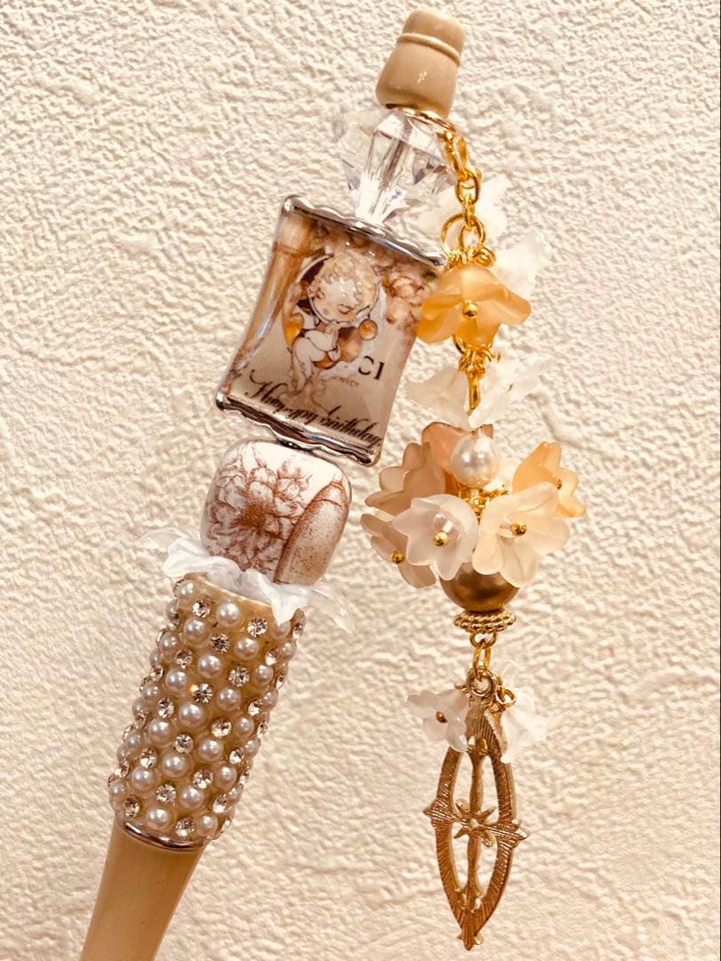 ❁⃘SKULLPANDA❁⃘スカルパンダ SPビーズ キラキラカスタムボールペン⭐︎