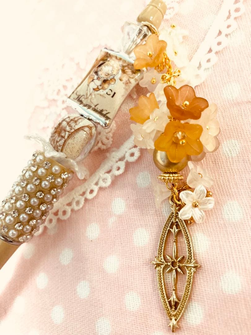 ❁⃘SKULLPANDA❁⃘スカルパンダ SPビーズ キラキラカスタムボールペン⭐︎