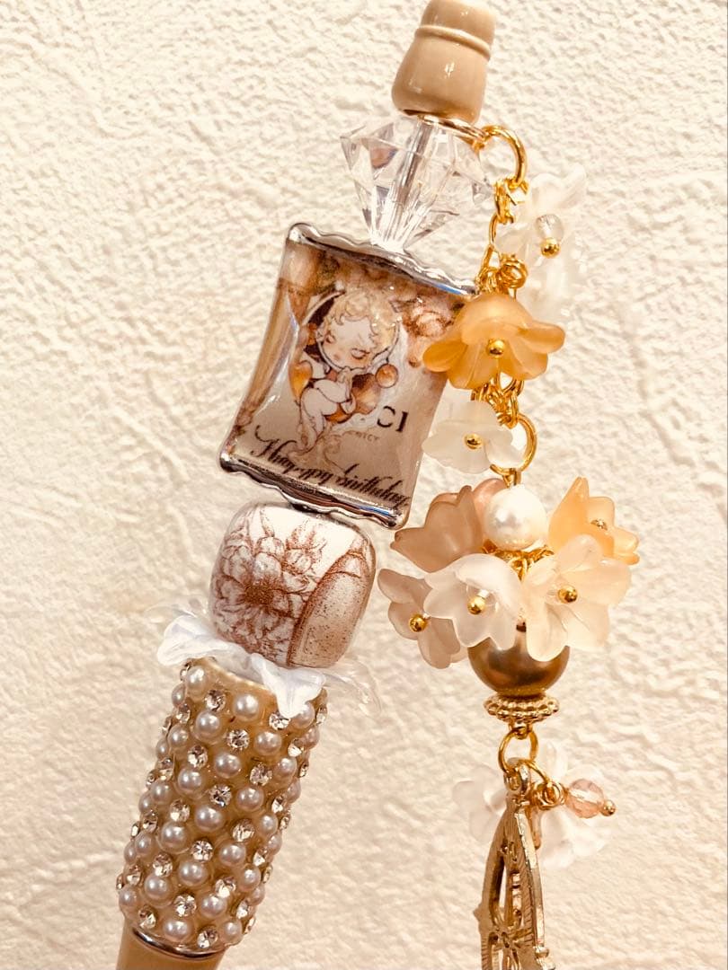 ❁⃘SKULLPANDA❁⃘スカルパンダ SPビーズ キラキラカスタムボールペン⭐︎