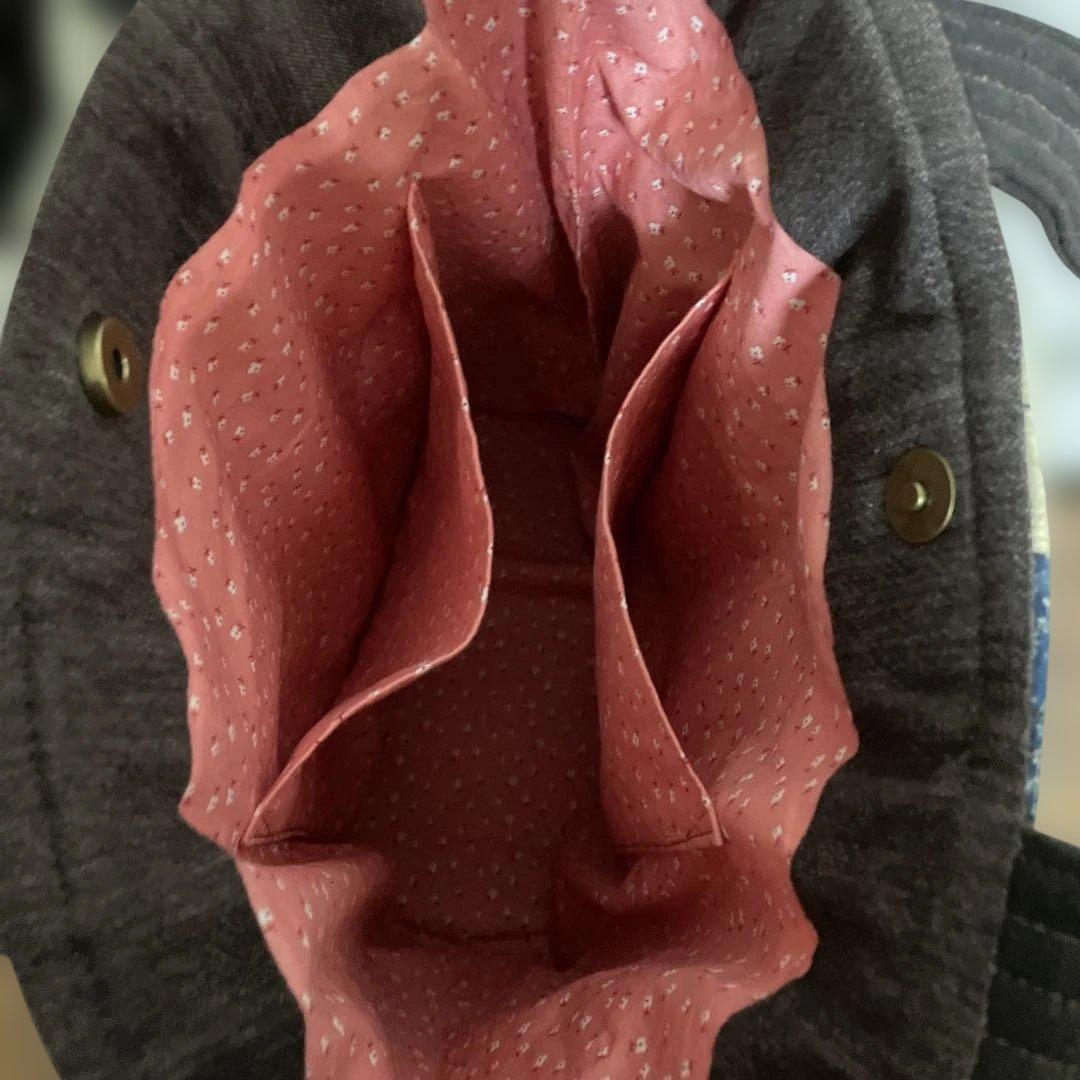 パッチワークキルトトートバッグ　ハンドメイド