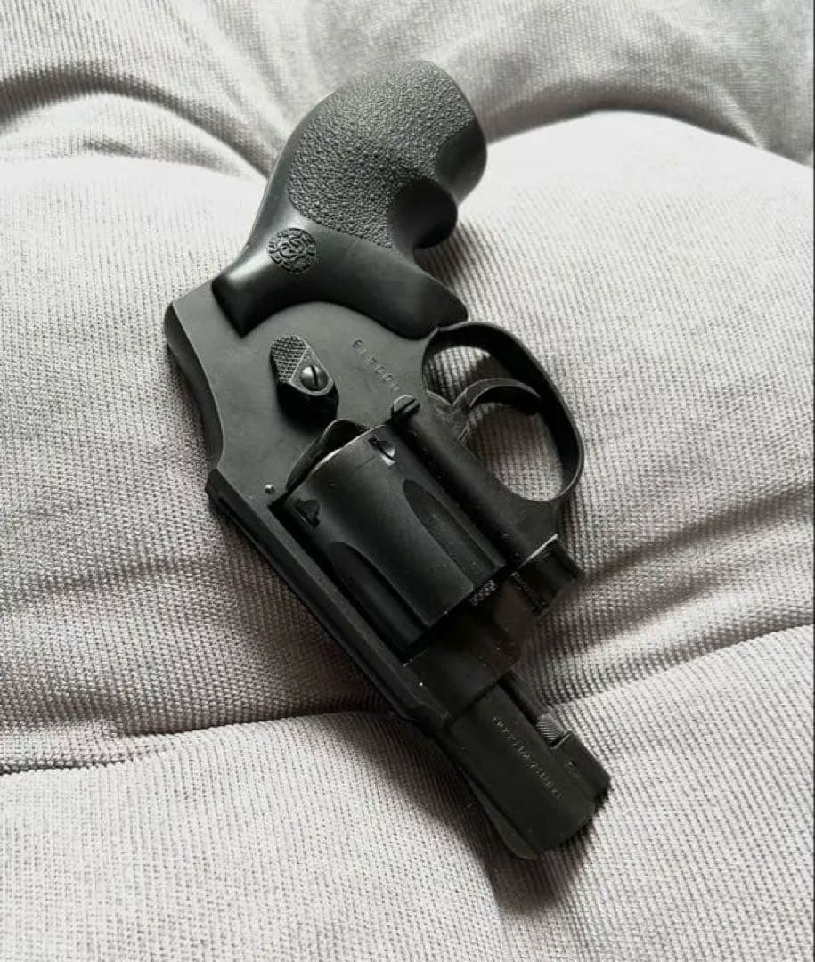 【タナカ】S&W M442J-police HW & ホーグラバーグリップ