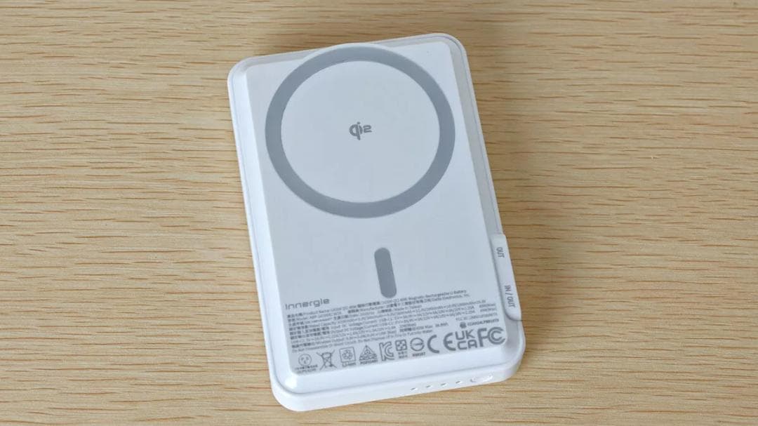 Innergie 45W Qi2 10200mAhマグネット式モバイルバッテリー