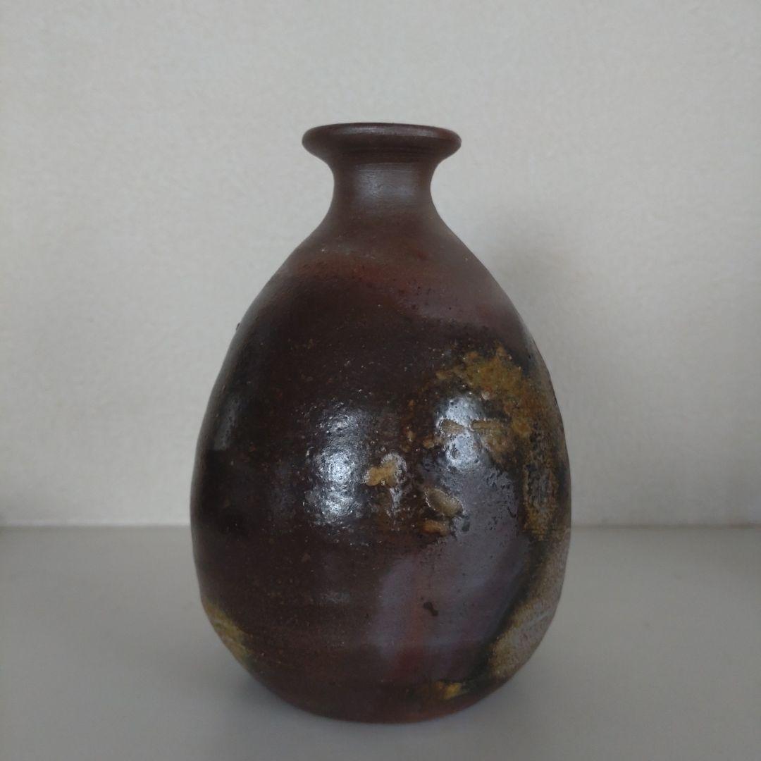 60・備前焼　徳利　ぐい呑　お猪口　五郎辺衛　一輪挿し　新品未使用　共箱　共布