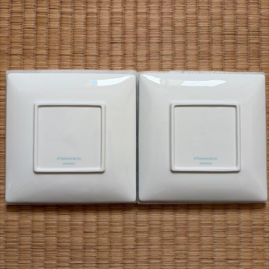 【新品未使用】TIFFANY ティファニー ブルーボウ デザートプレートセット