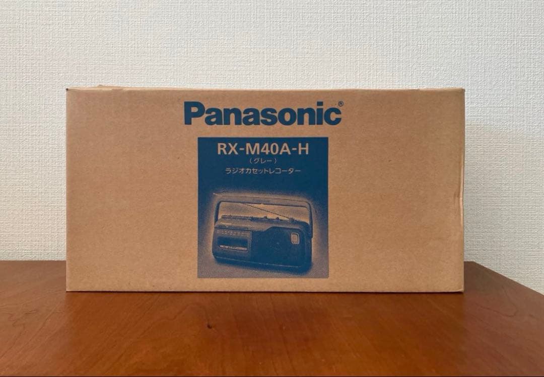 美品【動作確認済】PanasonicラジオカセットレコーダーRX-M40A-H