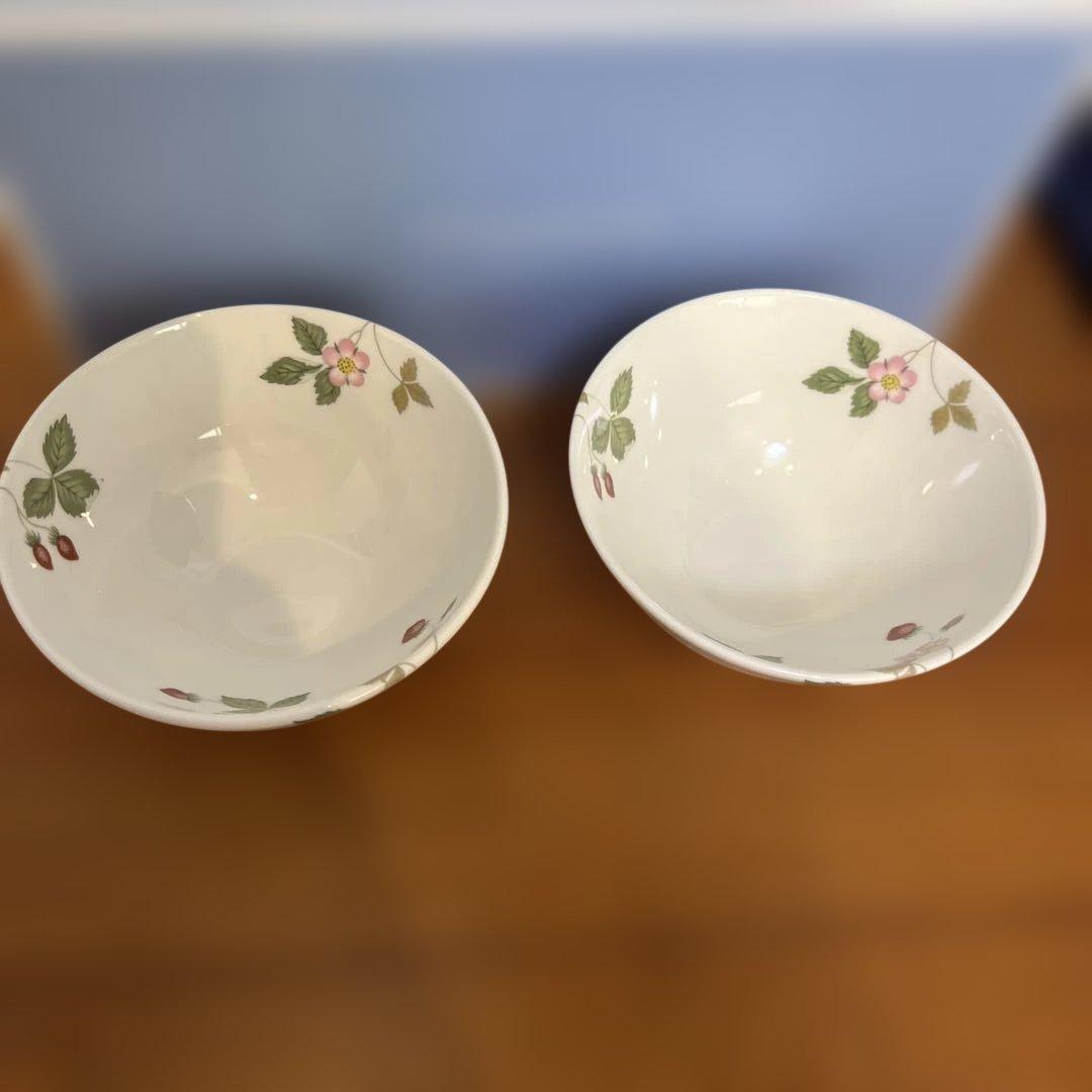 ウェッジウッド　ワイルドストロベリー　ボウル　茶碗