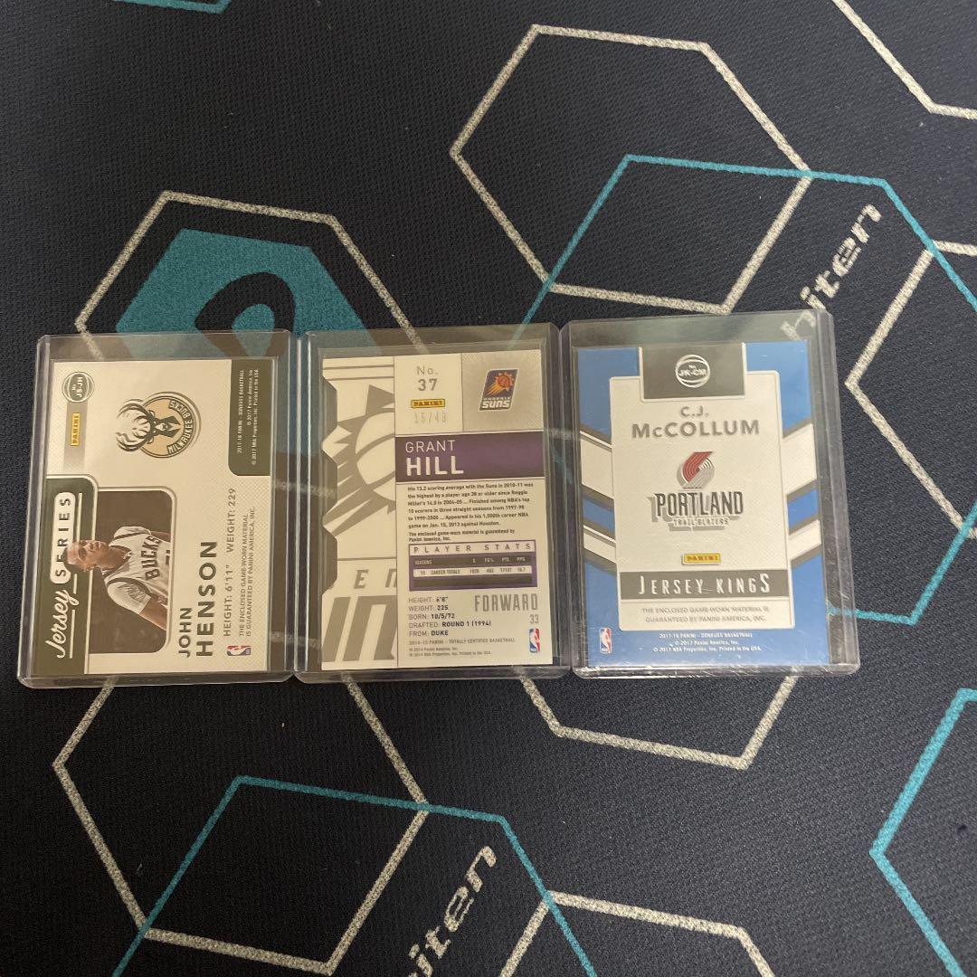 panini メモラビリア グラントヒル CJマッカラム ジョンヘンソン