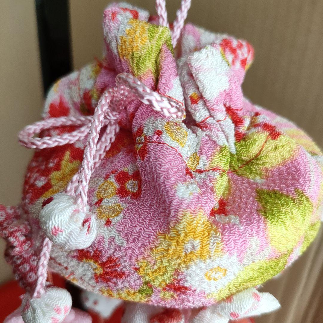 ひな祭り　吊るし雛　吊るし飾り(こつぶうさぎ特小)スタンド付き(高さ40cm)