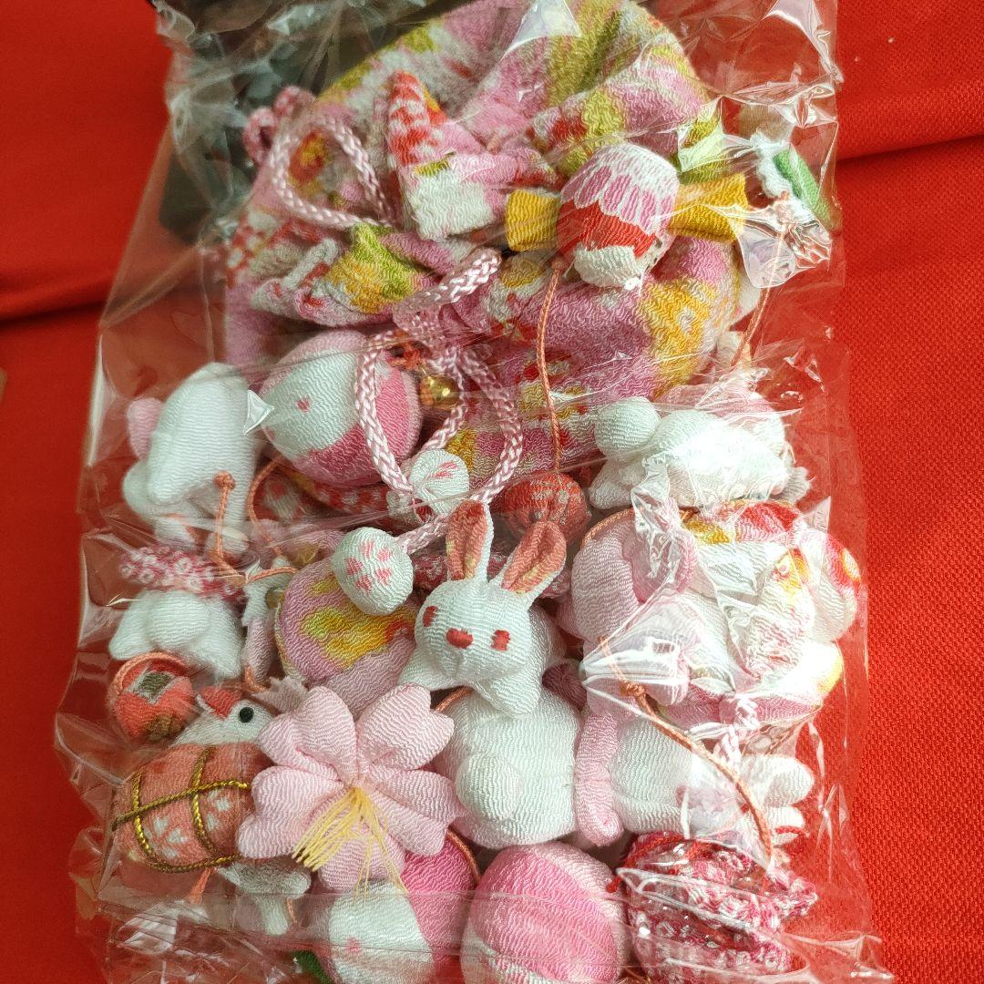 ひな祭り　吊るし雛　吊るし飾り(こつぶうさぎ特小)スタンド付き(高さ40cm)