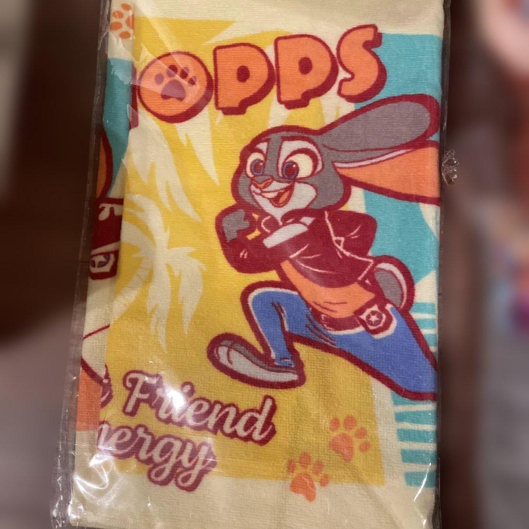 ズートピア2 ニックジュディフェイスタオル　ヘアキャップヘアバンド　リストバンド