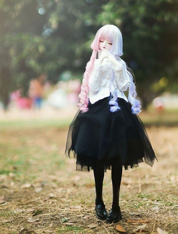 AS135 BJD 1/3 人形 ドール　用ウィッグ カツラ 耐熱 ハンドメイド