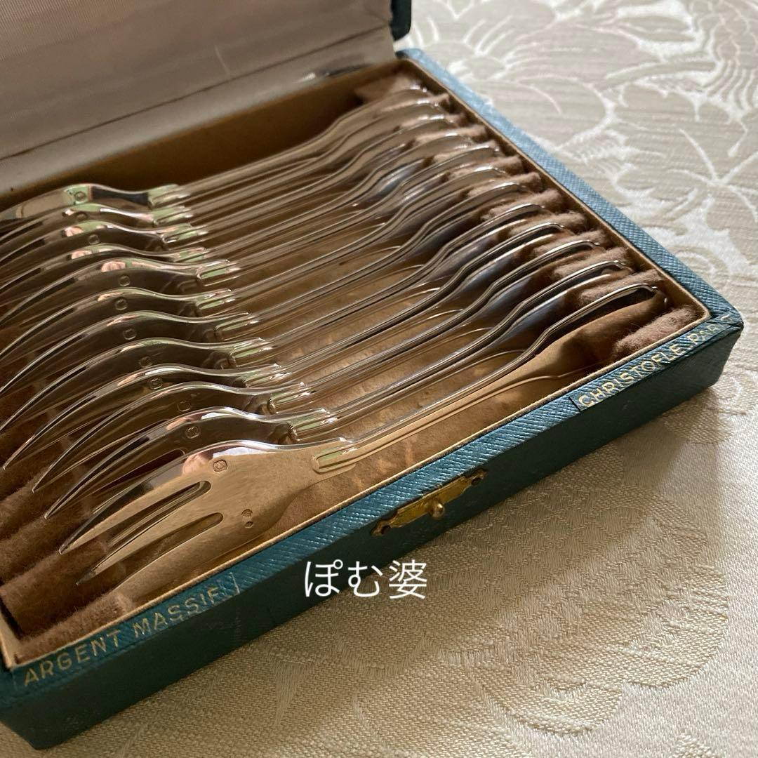 【フランス／クリストフル】純銀／ケーキフォーク 1本