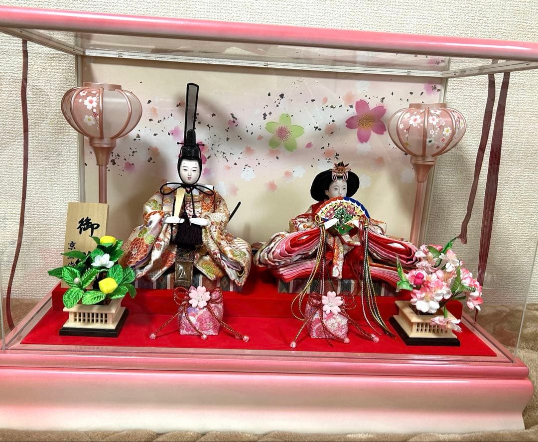 雛人形 コンパクト ひな人形 雛人形 おしゃれ アクリルケース入り