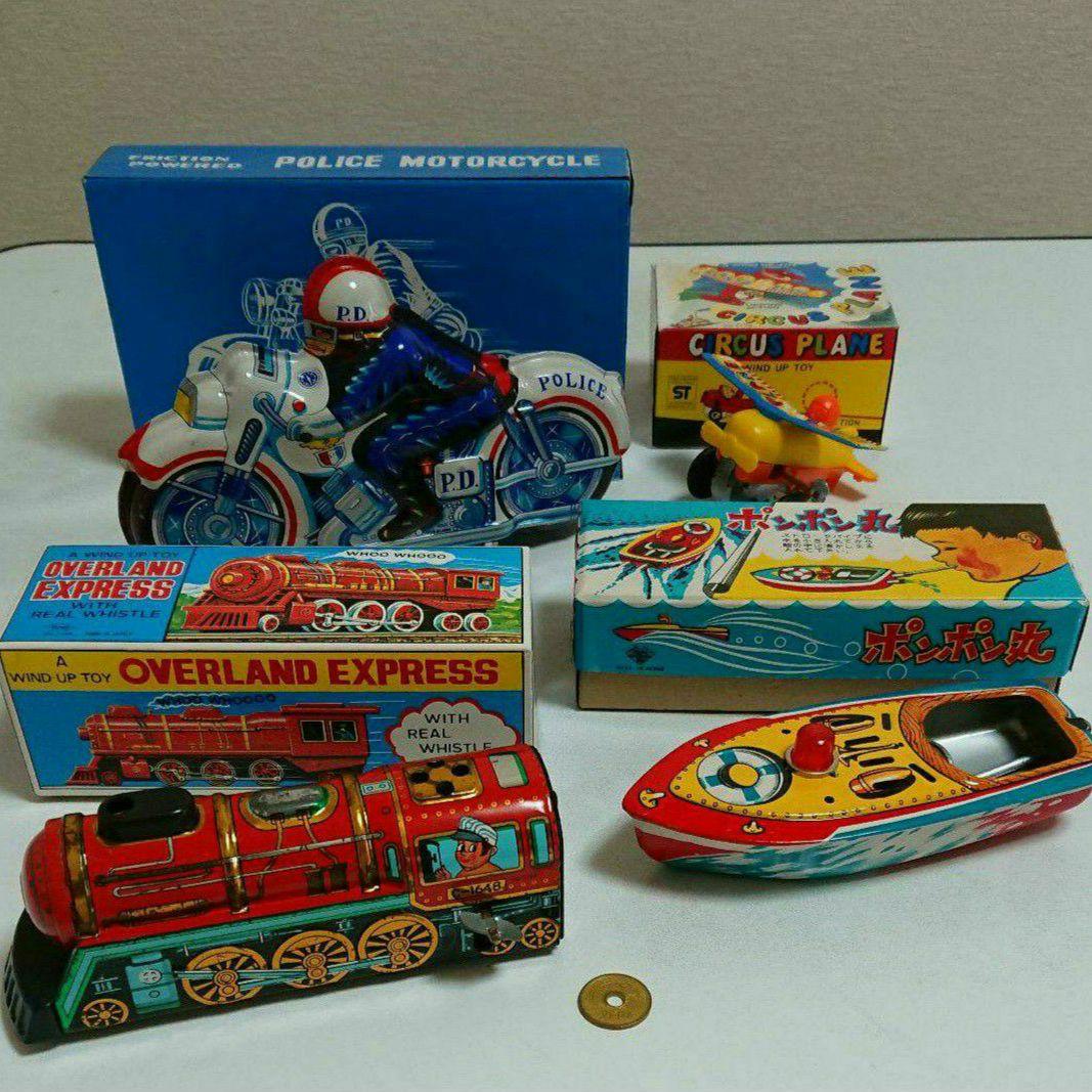 ◇昭和レトロ ブリキのおもちゃ 中古品 いろいろセット