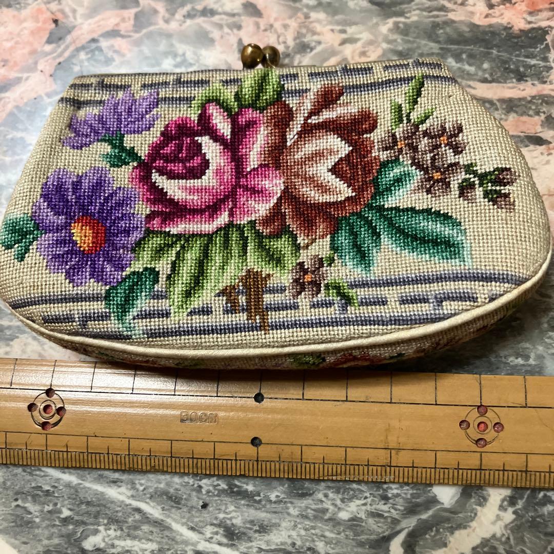 刺繍がま口お財布