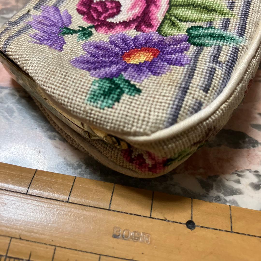 刺繍がま口お財布