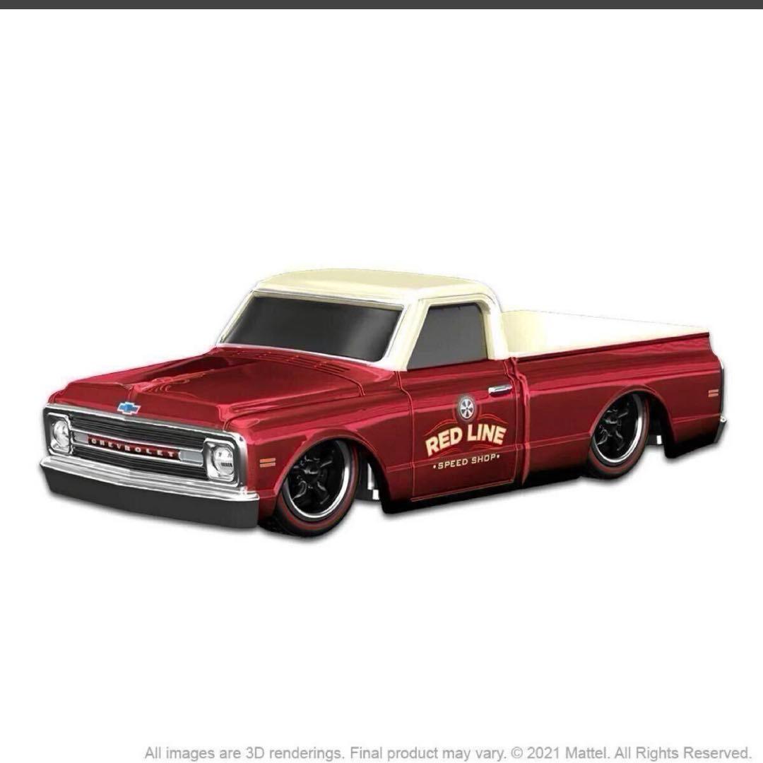 新品限定品ホットウィールシボレー C 10 ダイキャストビークル - レッド