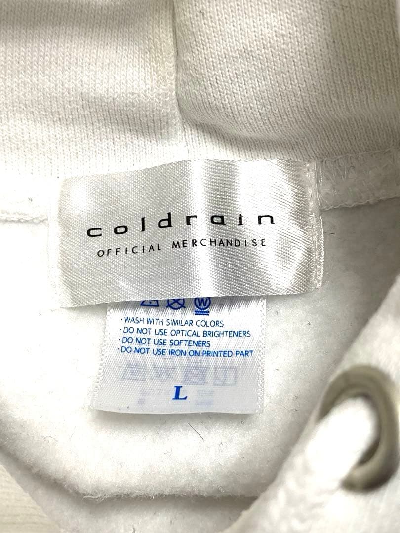 coldrain 受注生産限定グラフィックパーカー 白 Lサイズ コールドレイン