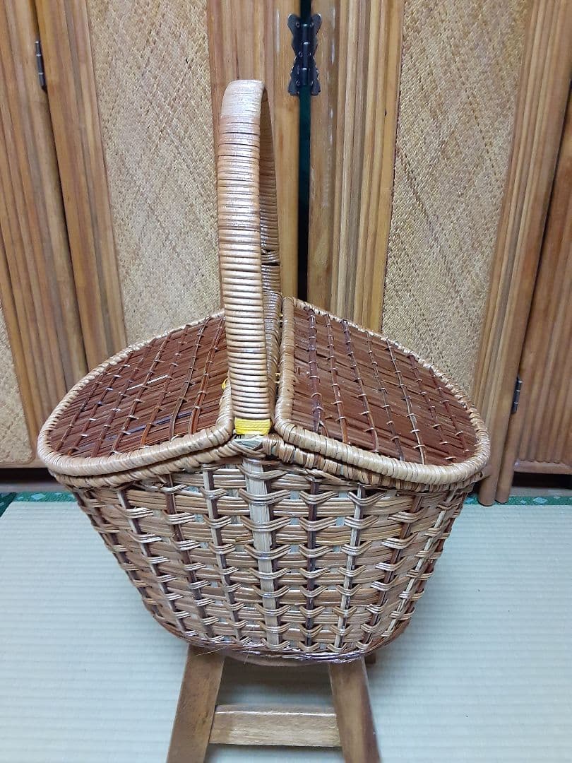 ハンドメイドかごバック