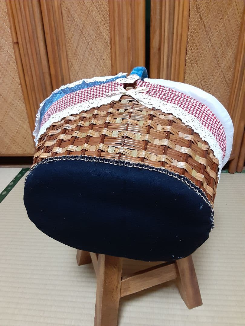 ハンドメイドかごバック