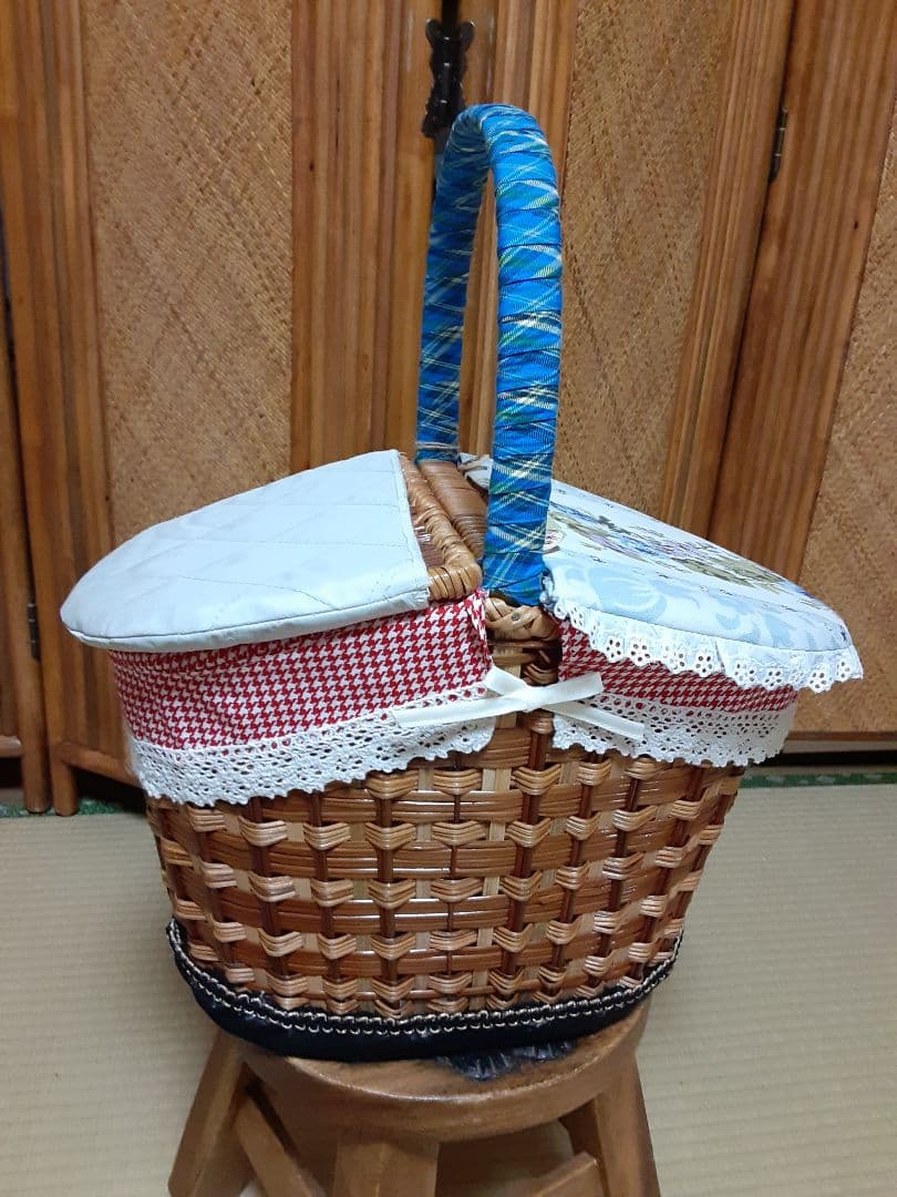 ハンドメイドかごバック
